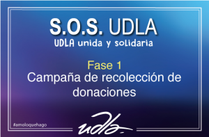 Campaña de recolección de donaciones Universidad de Las Américas